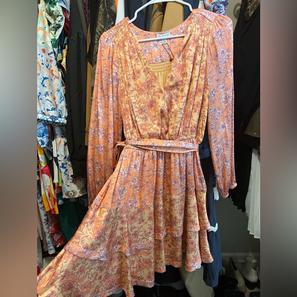 Faux wrap dress